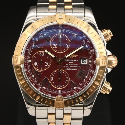 1995 2003 breitling chronomat longitude|breitling chronomat evolution two tone.